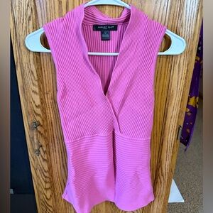 August Silk Vibrant Pink Knit Top